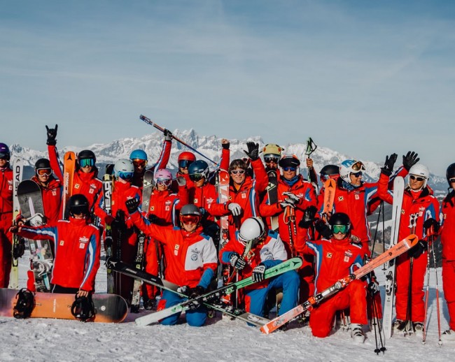 Das Team der Skischule Hermann Maier